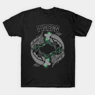 Lightning Pisces (Green) T-Shirt